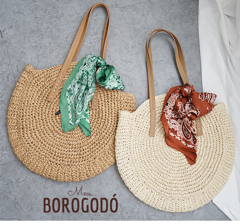 Bolsa Crochê Redonda Casual