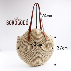 Bolsa Crochê Redonda Casual