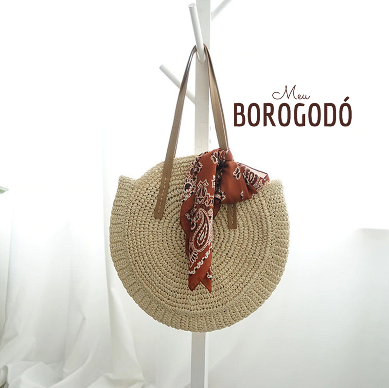 Bolsa Crochê Redonda Casual