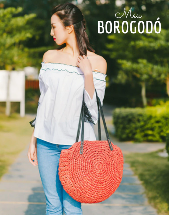 Bolsa Crochê Redonda Casual