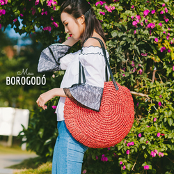 Bolsa Crochê Redonda Casual