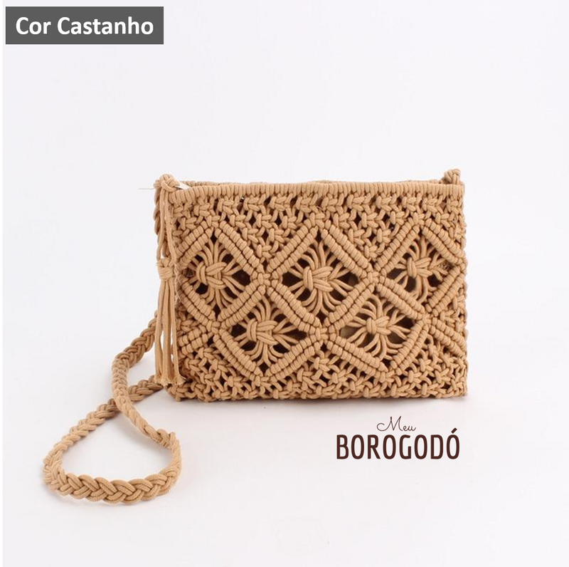 Bolsa Vintage Macramê