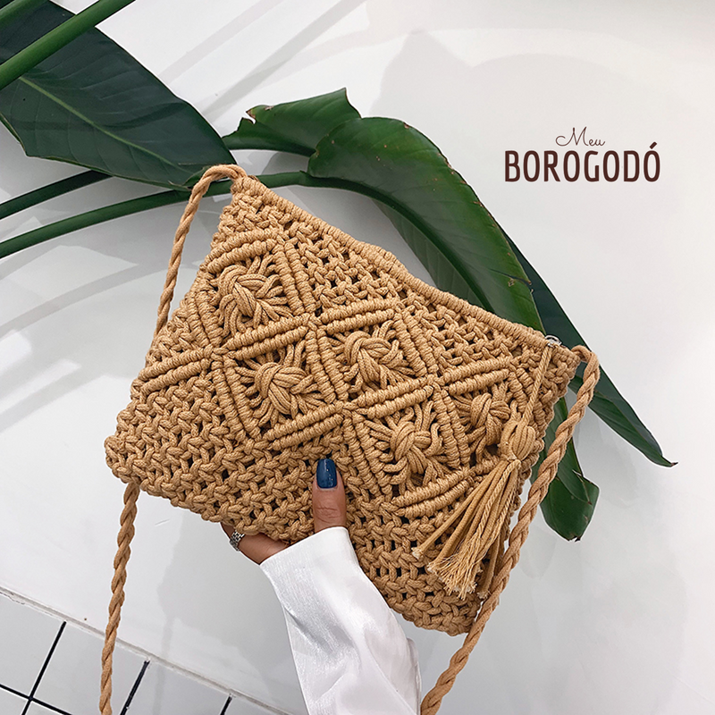 Bolsa Vintage Macramê